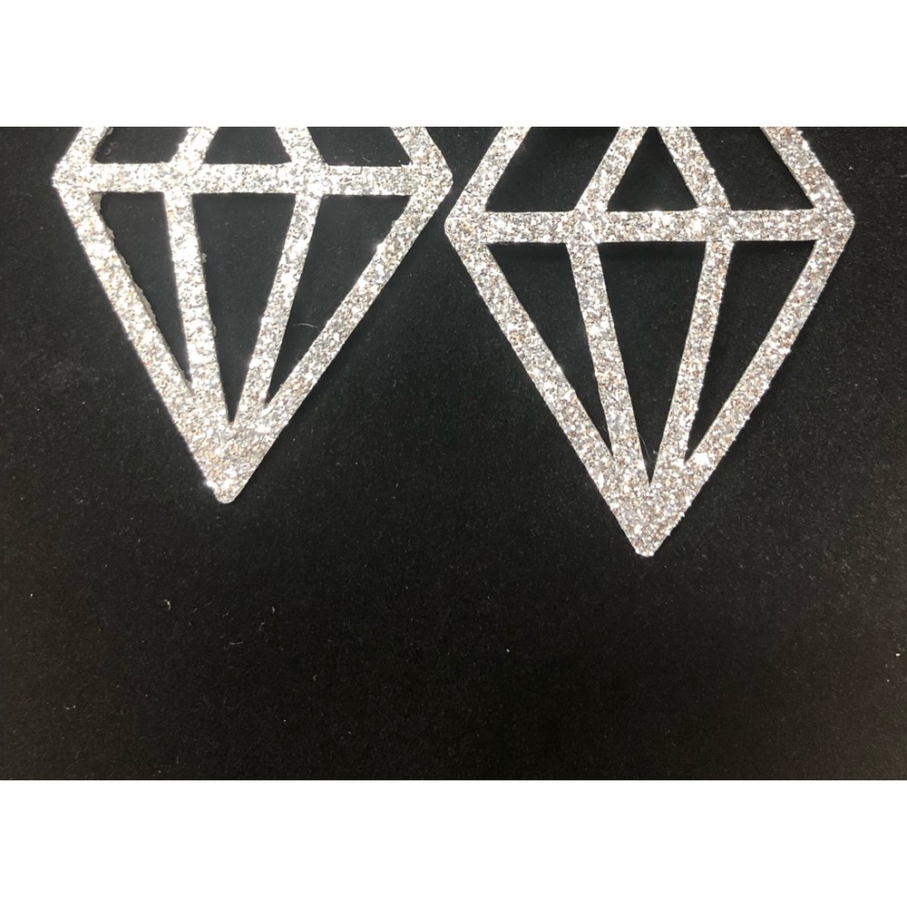 Reversible leather earrings